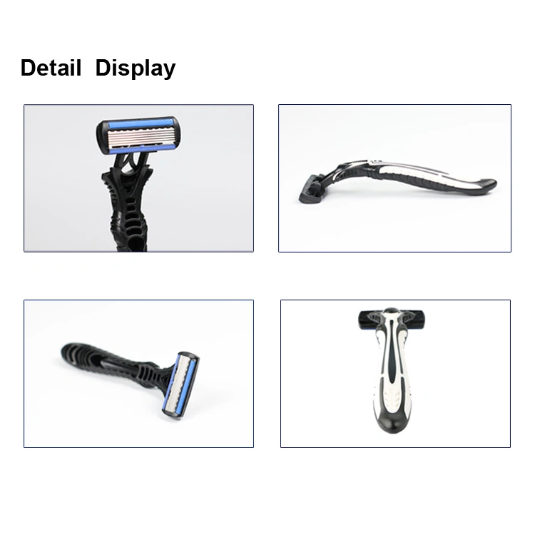 D623L Factory Direct Price 6 Blades Disposable Razor Shaving Men Razor with Six Blades