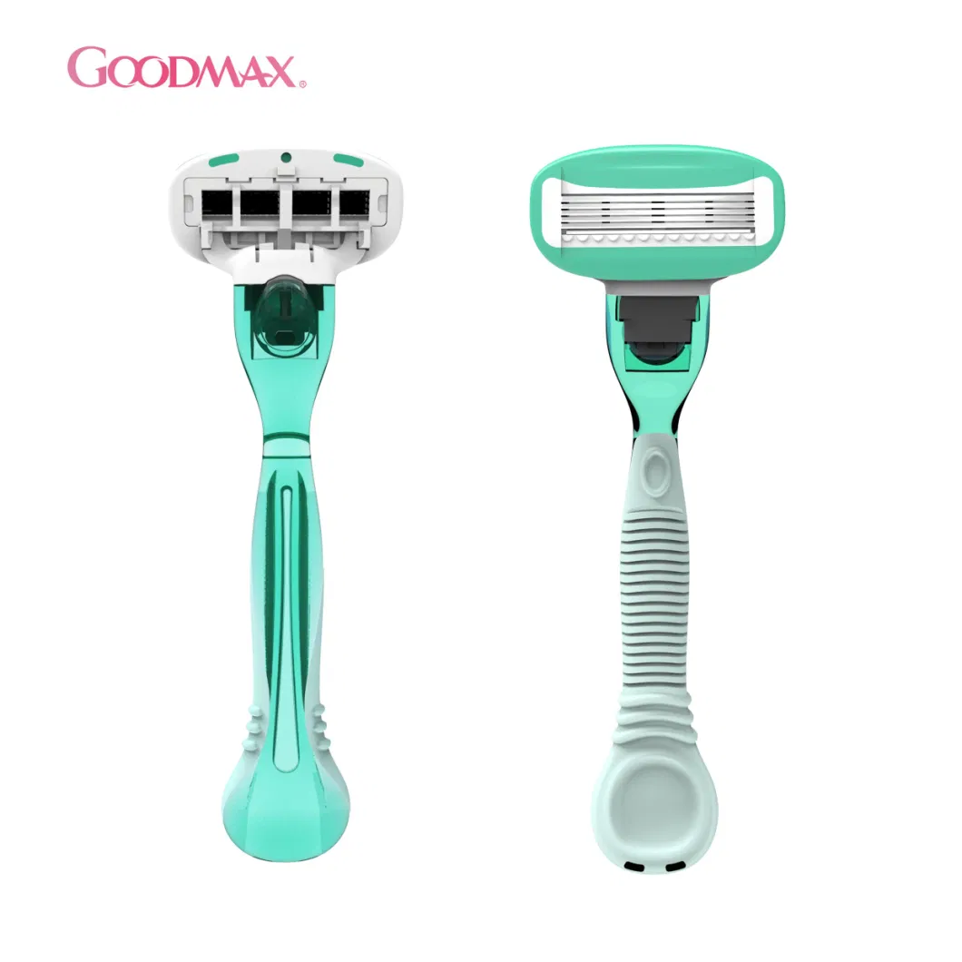 Four Blades System Razor with Cartridges Special for Women