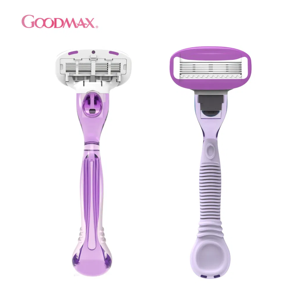 Four Blades System Razor with Cartridges Special for Women